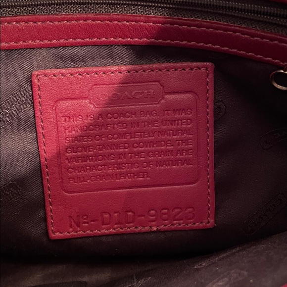 Coach authentic dark red shoulder bag EUC - Picture 4 of 5